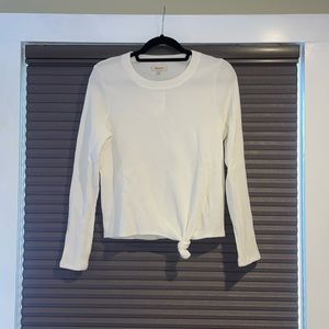 Madewell longsleeve cream top size M NWT
